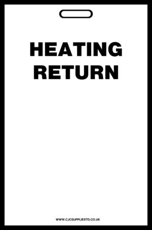 White Heating Return Label