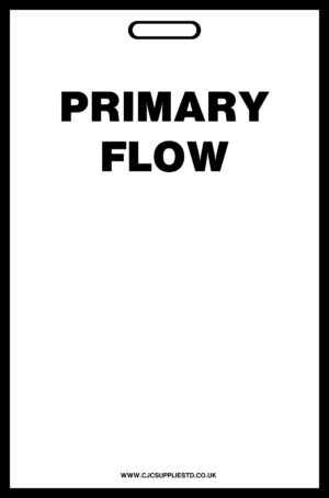 White Primary Flow Label