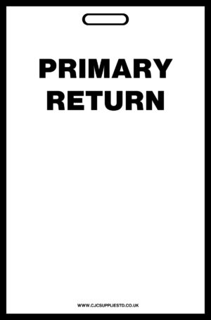 White Primary Return Label